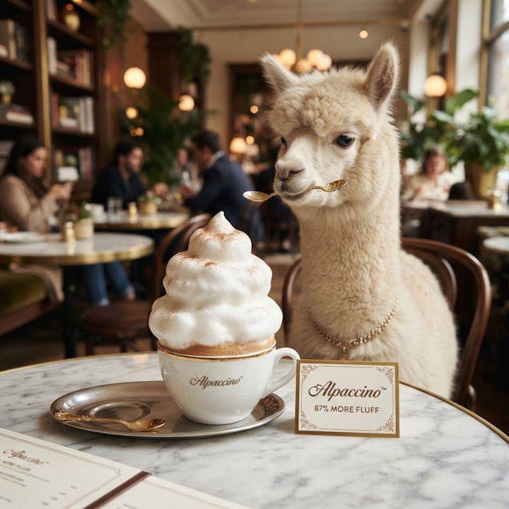Alpaccino™ – Espresso with 87% More Fluff