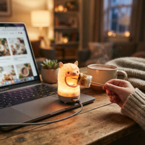 Llama Glow Lamp – Marshmallow Edition